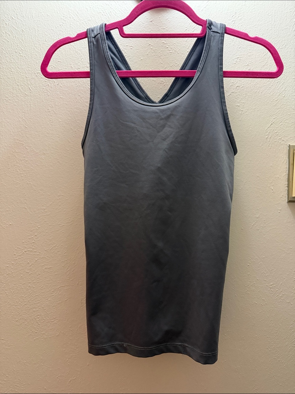 Women's Gray Racerback Tank Top
